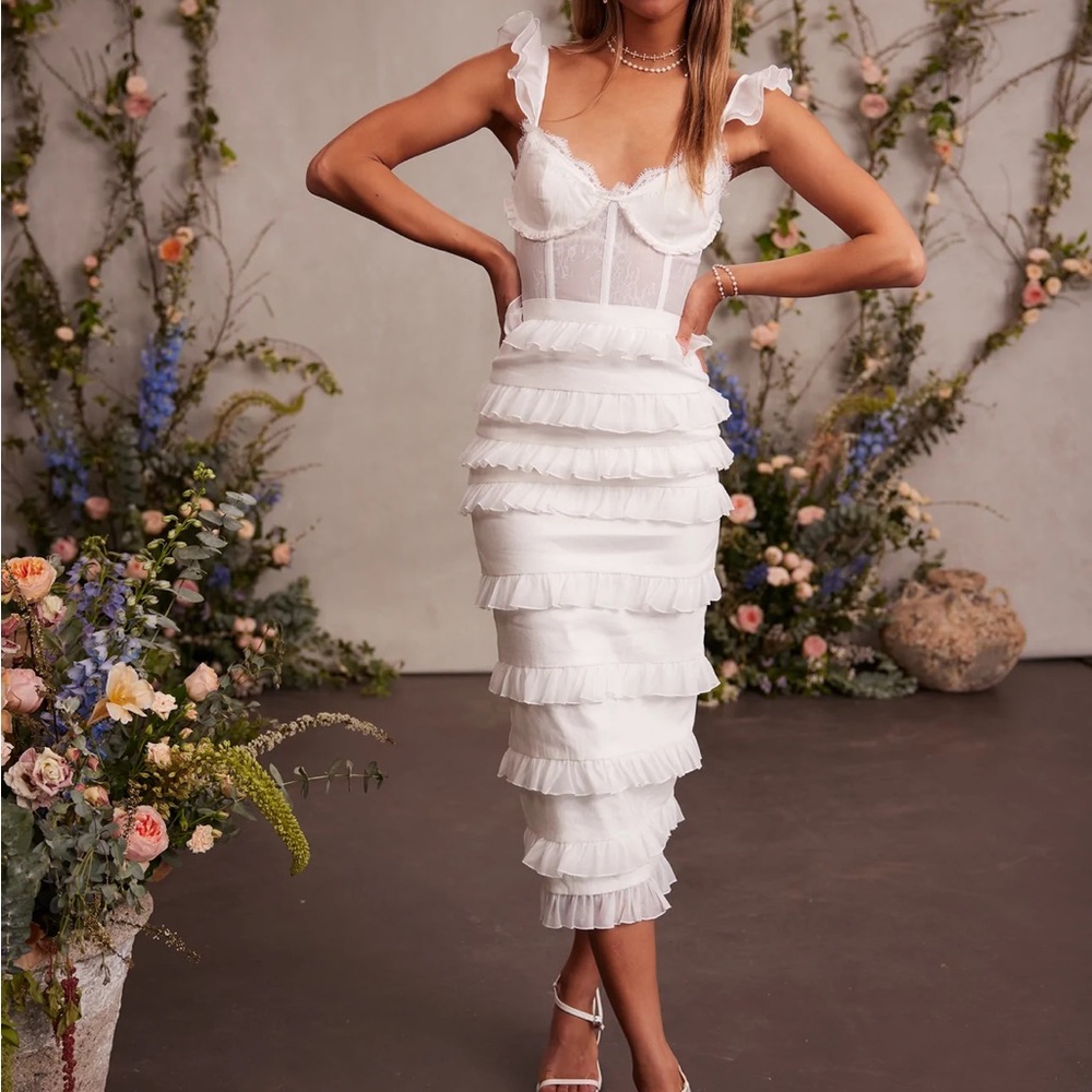 V. Chapman Fiorenza Dress in White